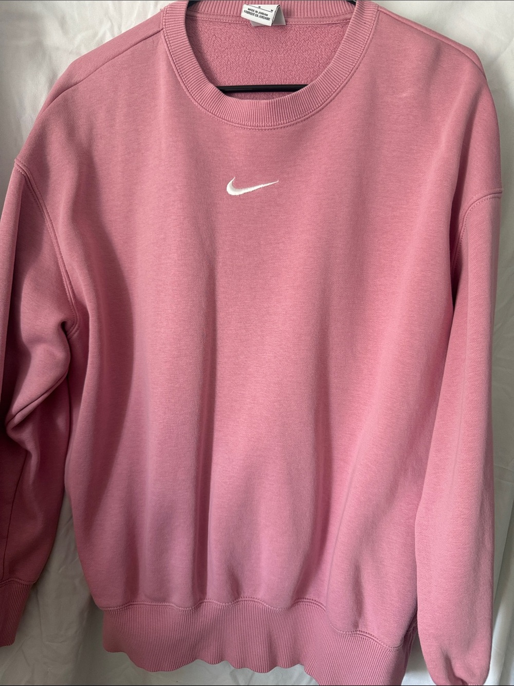 Nike Pink Crewneck with White Swoosh
